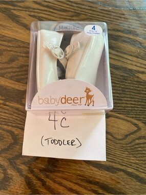 Baby Deer White Patent Toddler Mary Jane Shoes